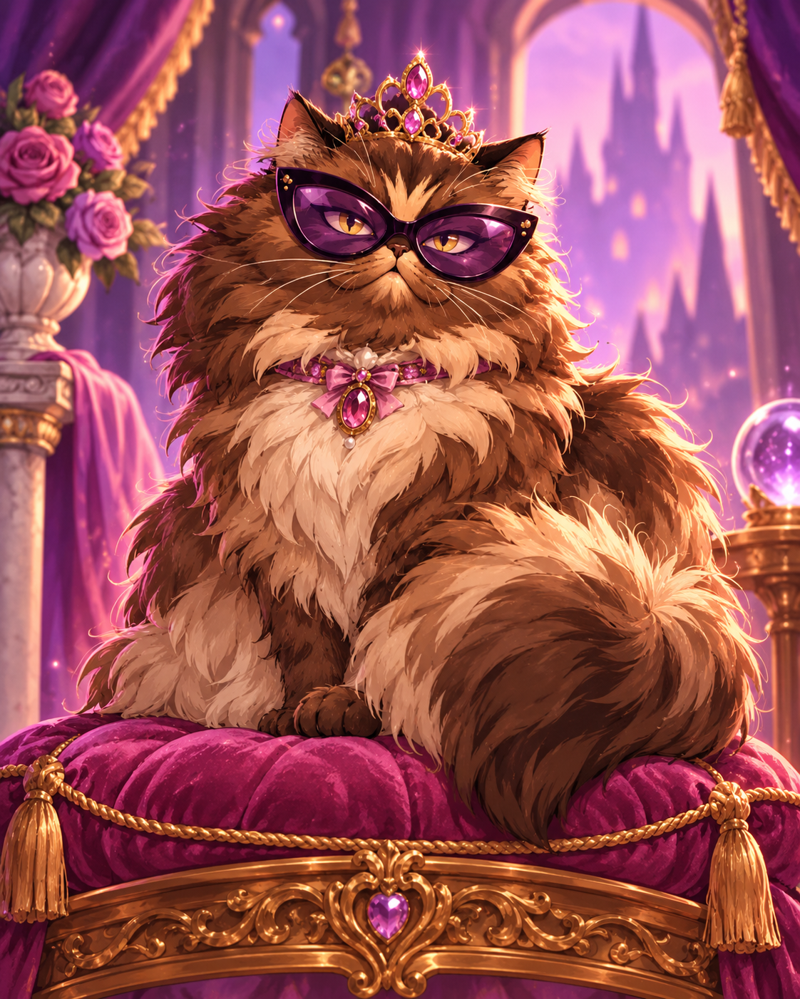 Princess Donut in royal fantasy attire