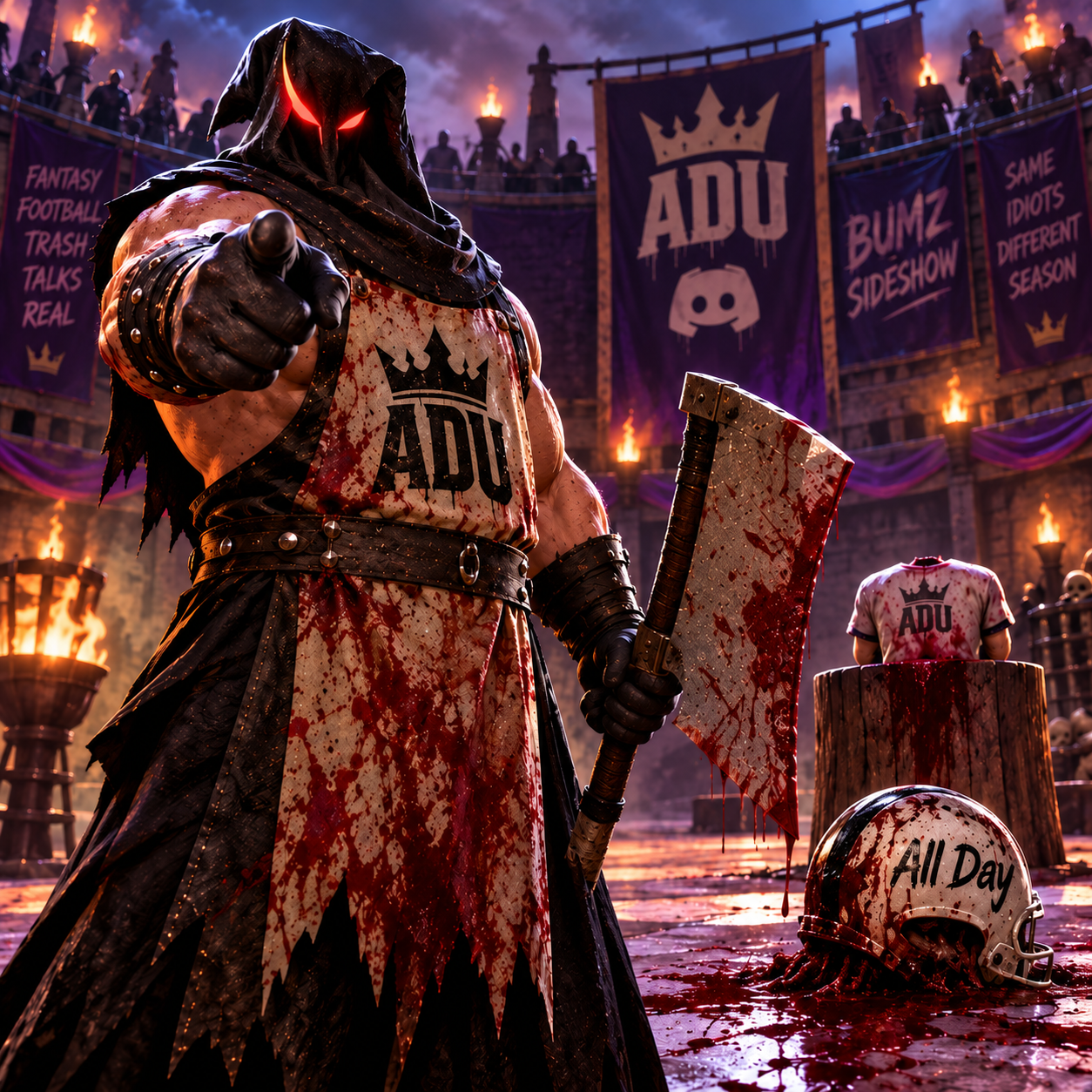 ADU executioner in a fantasy arena
